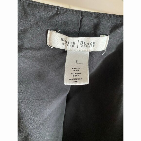 WHBM cropped blazer jacket, black, 8 - Picture 4 of 5